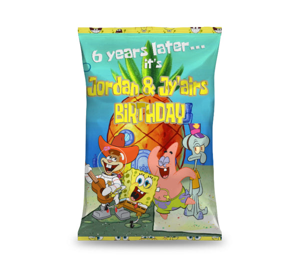 SpongeBob Birthday Potato Chip Bags
